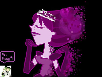 princess courtney, purple, total drama, princess, show HD wallpaper