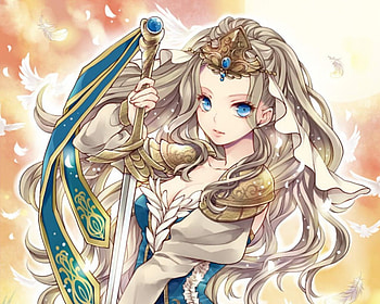 Pretty Warrior, sweet, sword, girl, beautiful, long hair, beauty, blade, nice, anime girl, feather, anime, pretty, weapon, lovely, warrior, female HD wallpaper