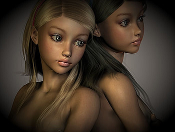 3D Anime Girls, anime, 3d, other, girls, beauty HD wallpaper