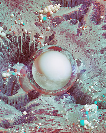 Art, 3D, Surface, Ball, Ribbed, Sphere HD phone wallpaper
