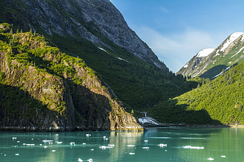 morning in alaska, alaska, nature, lake, mountain HD wallpaper