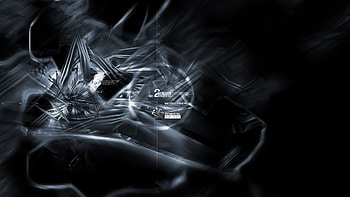 black white, abstract, light, lights, explosion HD wallpaper