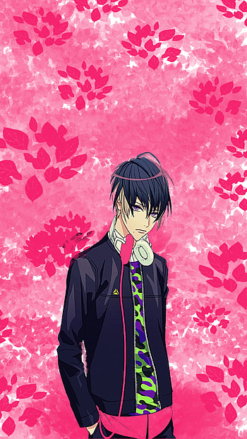 Anime Boy, red, magenta HD phone wallpaper