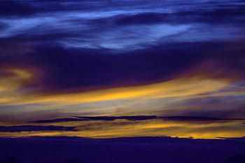 Nature, Sunset, Sky, Clouds, Lines HD wallpaper