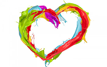Love, Lines, Spray, Paint, Heart HD wallpaper