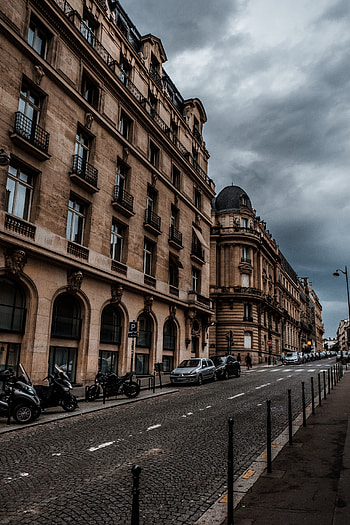 Cities, Architecture, Motorcycles, Paris, Cars, City, Building, France, Street HD phone wallpaper