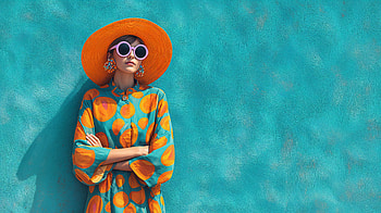 Sunlit Elegance: Summer Fashion Portrait, woman, fashion, hat, sunglasses HD wallpaper