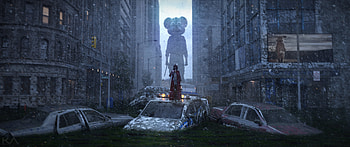 Apocalypse City Girl Monster , apocalypse, artist, artwork, digital-art, deviantart HD wallpaper