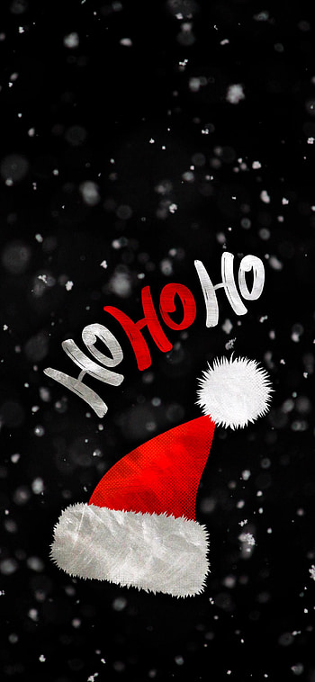 Christmas, santa cap, Hohoho, santa HD phone wallpaper