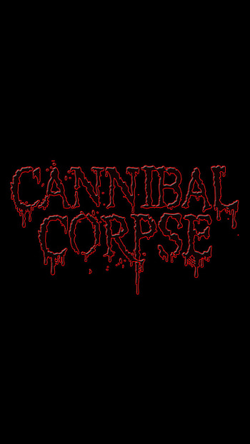 Cannibal Corpse, red, black HD phone wallpaper