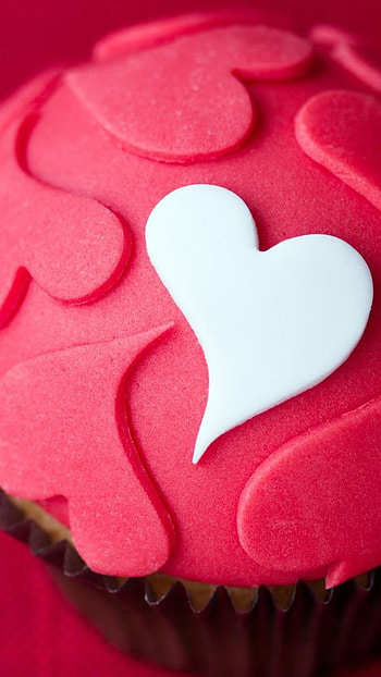Love , Heart, Cup Cake HD phone wallpaper