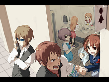 gintama-Haruhi, anime, cosplay, gintama, cover, haruhi HD wallpaper