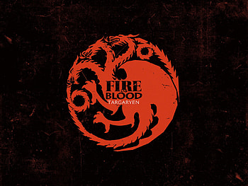Targayen House symbol semi-clean version, dragon, targaryen, game of thrones, house HD wallpaper