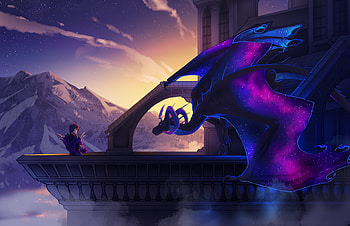 Astrail Dusk Dragon , dragon, artist, artwork, digital-art, deviantart HD wallpaper