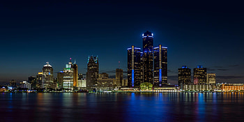 Detroit Skyline, Travels, Automotive industry, Sony technology HD wallpaper