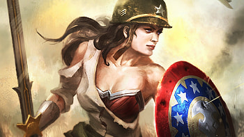 Wonder Woman Warrior, wonder-woman, warrior, artwork, superheroes HD wallpaper