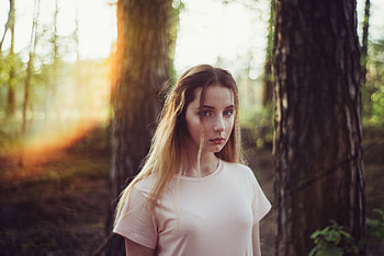 Girl Evening Forest Shoot , girls, model HD wallpaper