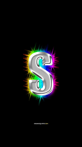 S Name Ka, Neon, Theme HD phone wallpaper
