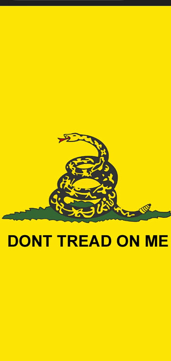 Bandera de Gadsden, serpiente, bandera amarilla HD phone wallpaper