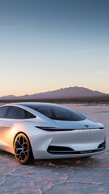 2018 Infiniti Q Inspiration concept car, Rear view showcase, Samsung Galaxy S6 HD phone wallpaper