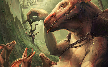monsters, lifted, up, person, towards HD wallpaper