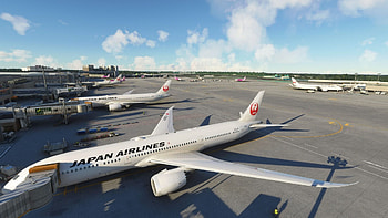 Japan Airlines, Microsoft Flight Simulator, Nuremberg Airport, Coffs Harbour HD wallpaper