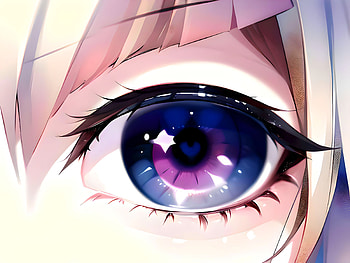 A close up view of a girl's eye, AI Art, Anime, girl, anime girl HD wallpaper