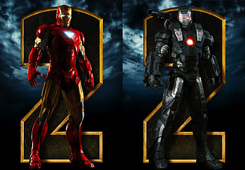 iron man and war machine, war machine, iron man HD wallpaper