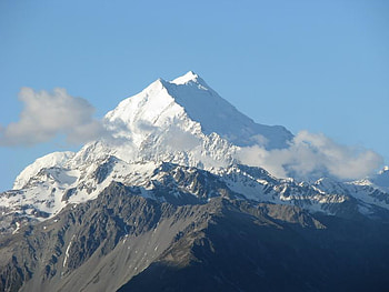 at the top of the north pole, mountcook, named by sir james cook HD wallpaper