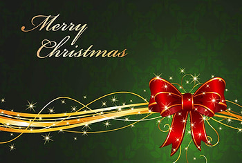 MERRY CHRISTMAS, BOW, DESIGN, COLORS, ABSTRACT HD wallpaper