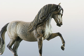 Andalusian Breyer 1, spanish, andalusian, horses, dappled grey, breyer, resin HD wallpaper