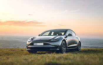 Tesla Model S, Off-road adventure, Dual wide background HD wallpaper