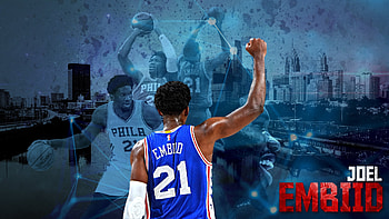 Joel Embiid, NBA, Philadelphia 76ers, Cameroonian, Basketball HD wallpaper