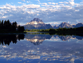Nature, Mountain, Lake, Reflection, Wyoming, Mirror HD wallpaper