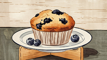 Delicious Blueberry Muffin - Ultra, blueberry muffin, dessert, baked goods, food, pastry HD wallpaper