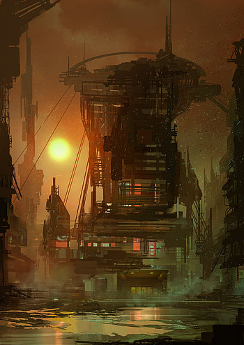 Art, Building, Fiction, That's Incredible, Steampunk HD phone wallpaper