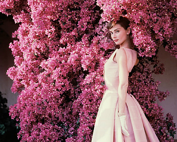 Lovely Girl, pink, model, flowers, woman HD wallpaper