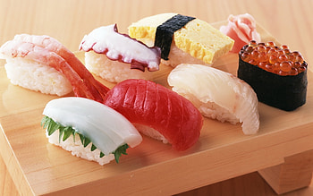 sushi , Culinary artistry, Visual treat, Japanese delicacy HD wallpaper