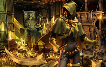 Soul Calibur, ninja, armor, anime girl, anime, fantasy, fantasy girl, original, weapon, mysterious, anime warrior, assassin, female HD wallpaper