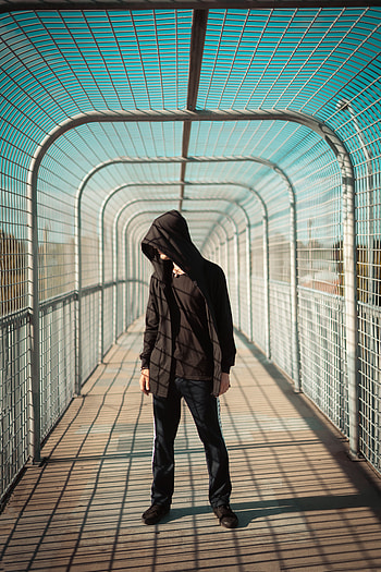 Miscellanea, Miscellaneous, Bridge, Human, Person, Tunnel, Hood HD phone wallpaper