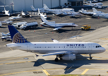 Airbus A319, United Airlines HD wallpaper