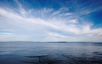 Nature, Sky, Sea, Clouds, Horizon, Russia, Vladivostok HD wallpaper