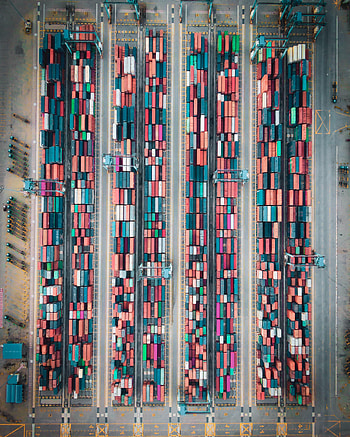 View From Above, Miscellanea, Miscellaneous, Asphalt, Track, Containers, Tracks HD phone wallpaper