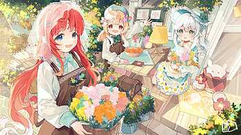 Blooming Trio: Nahida, Nilou & Klee —, Nahida (Genshin Impact), Nilou (Genshin Impact), Klee (Genshin Impact), video game, Genshin Impact HD wallpaper