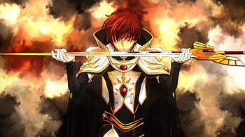 Suzaku Kururugi, Code Geass, Anime Boy, Sword HD wallpaper