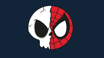 Spider Skull, spiderman, superheroes, artwork, digital-art HD wallpaper