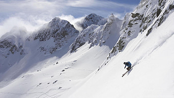 Alpine skiing sports, skiing backgrounds HD wallpaper