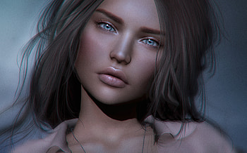Beauty, rendering, fantasy, face, girl, luminos HD wallpaper