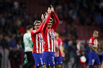 Atletico Madrid Celebration - UEFA Champions League Soccer, soccer, Atlético Madrid, Antoine Griezmann, UEFA Champions League HD wallpaper