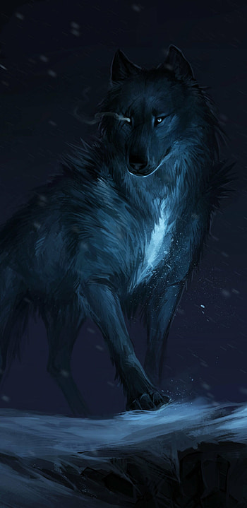 Captivating wolf , Enchanting wilderness, Mystical allure, Spirit of the wild HD phone wallpaper